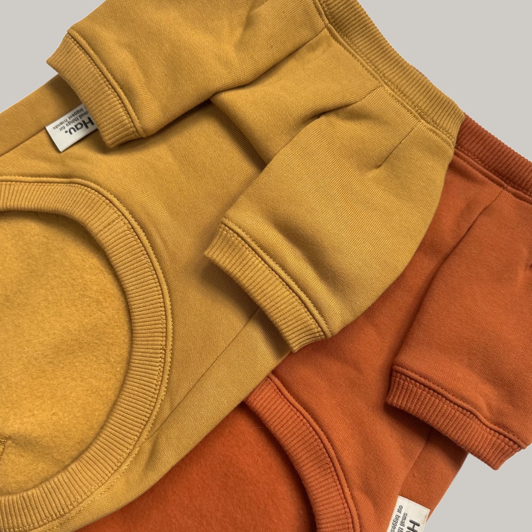 Basic hoodie musztardowa bluza dla psa zdjęcie 4
