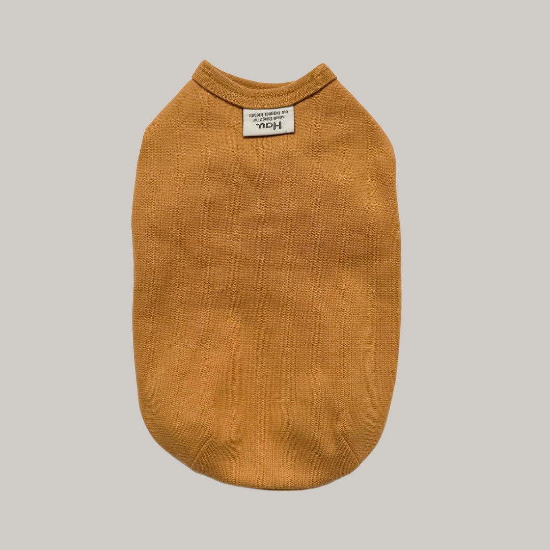 Basic shirt musztardowa koszulka dla psa zdjęcie 3