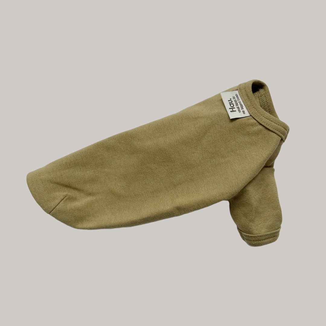 Basic shirt oliwkowa koszulka dla psa zdjęcie 2