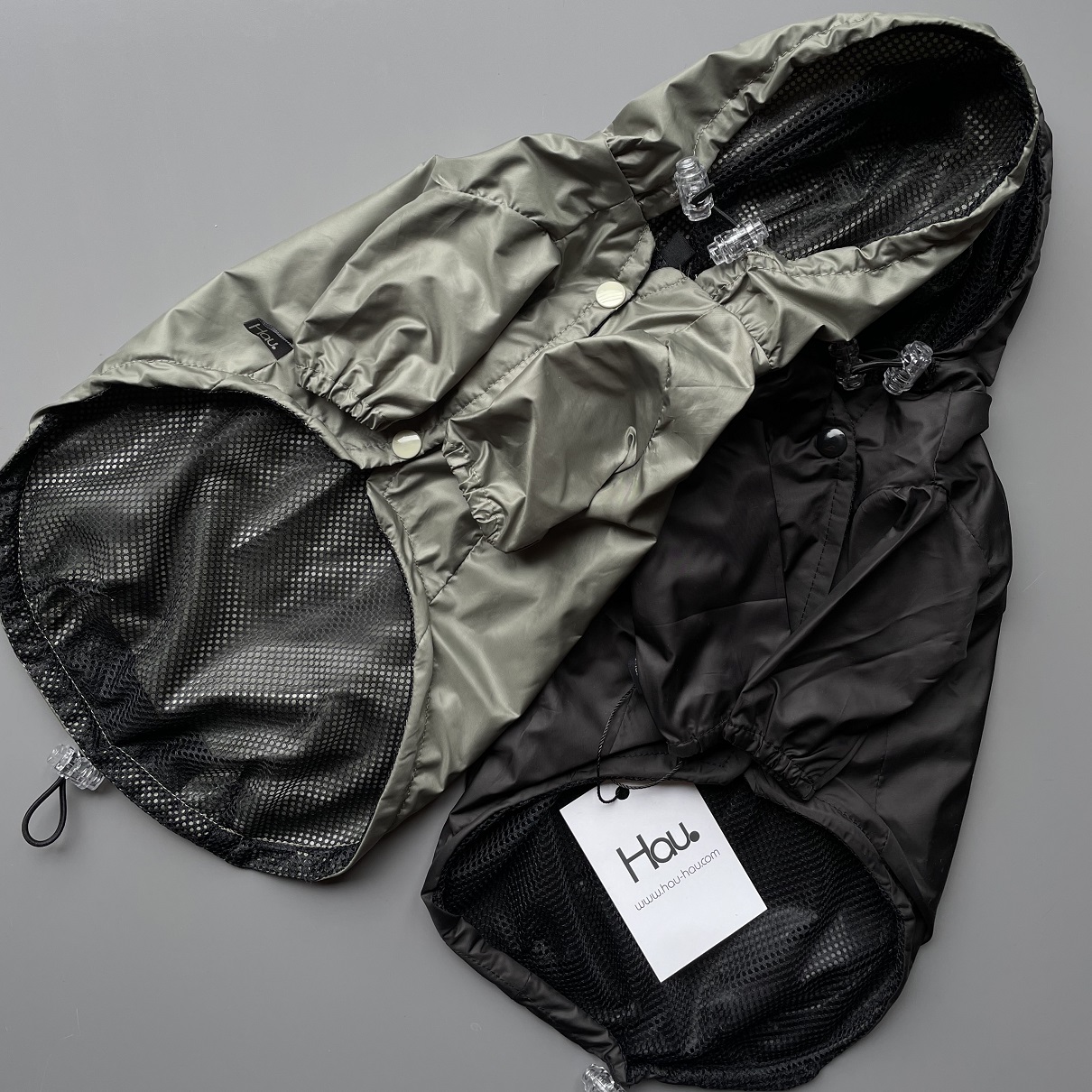 Rainy Jacket khaki kurtka przeciwdeszczowa dla psa