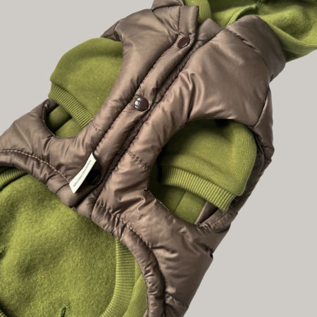 Basic hoodie zielona bluza dla psa