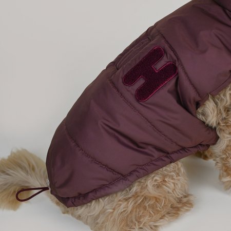 Puff Vest Mullberry red - bordowy bezrękawnik ocieplany dla psa