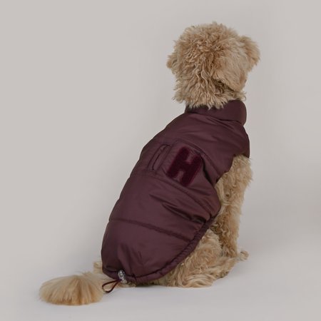 Puff Vest Mullberry red - bordowy bezrękawnik ocieplany dla psa