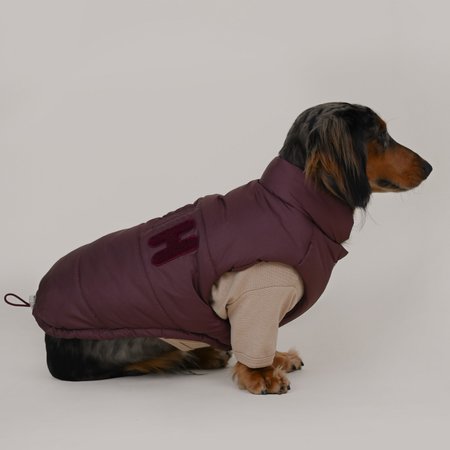 Puff Vest Mullberry red - bordowy bezrękawnik ocieplany dla psa