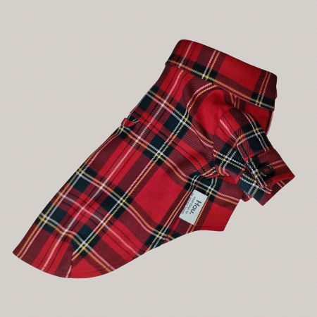 Christmas shirt - Świąteczna koszula dla psa w czerwoną kratę