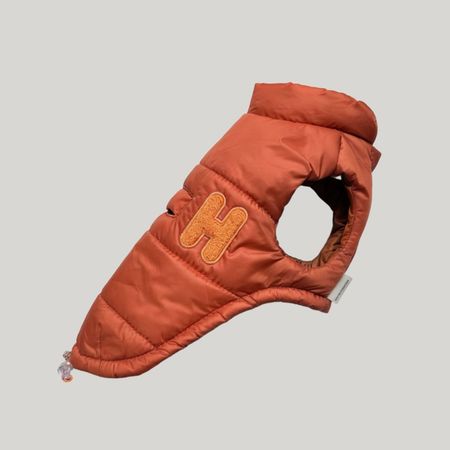 Puff Vest pomarańczowy bezrękawnik ocieplany dla psa