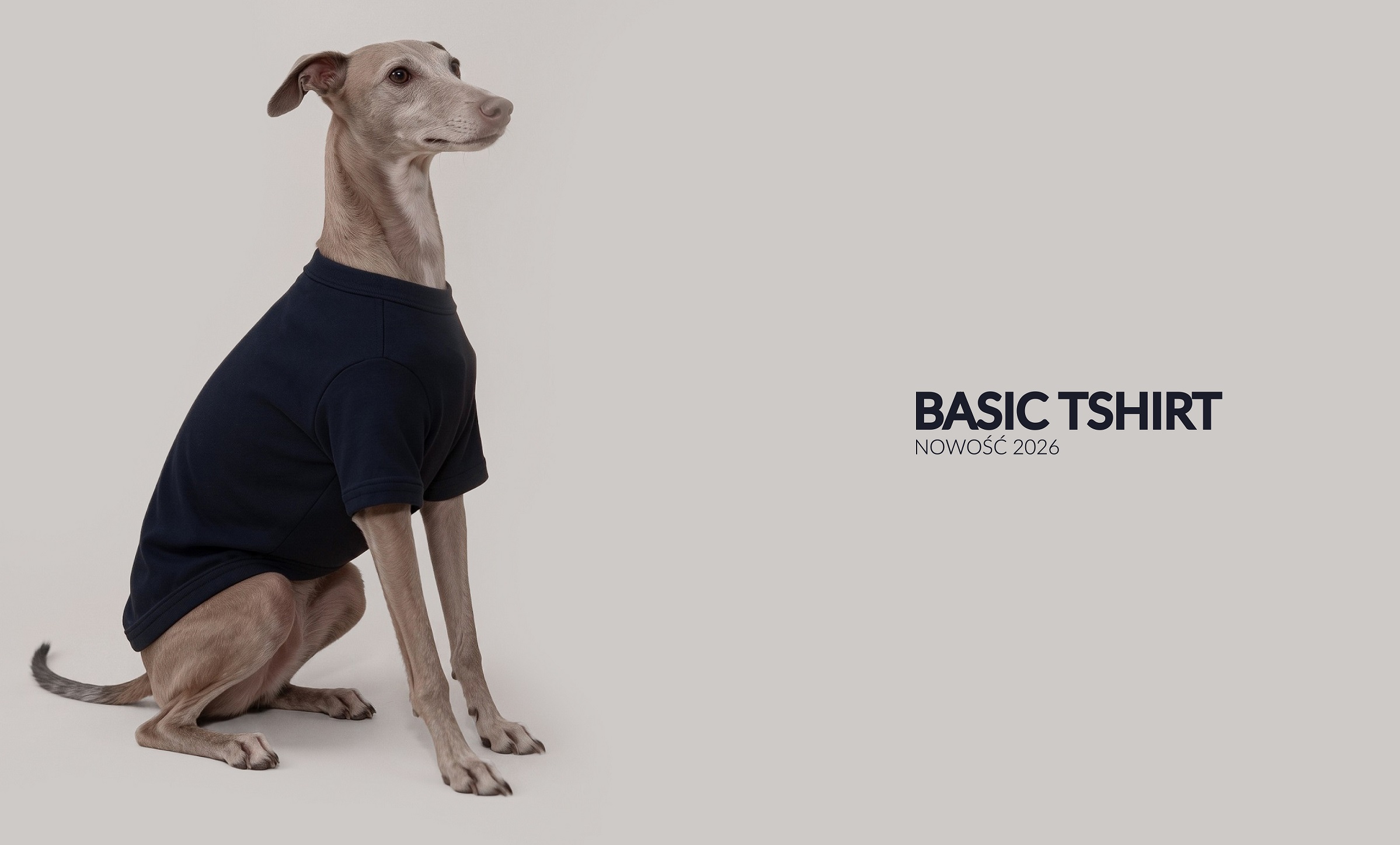 pies w pomarańczowej koszulce basic hau